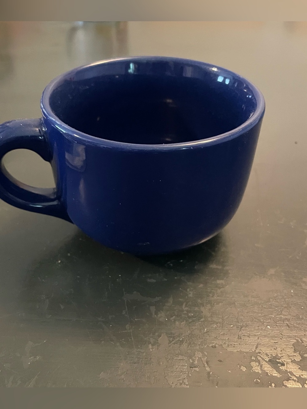 Large Classic Blue Ceramic Coffee Mug soup mug